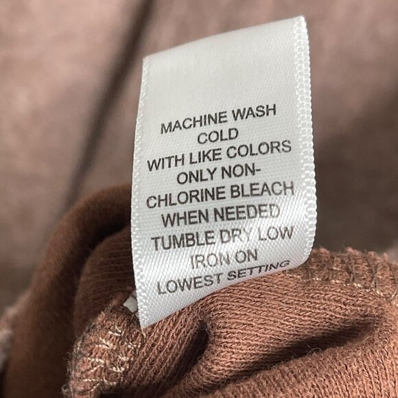 Pacsun Homecoming Button Down Shacket Womens XS S Brown Oversized Fuzzy Jacket - Picture 5 of 8